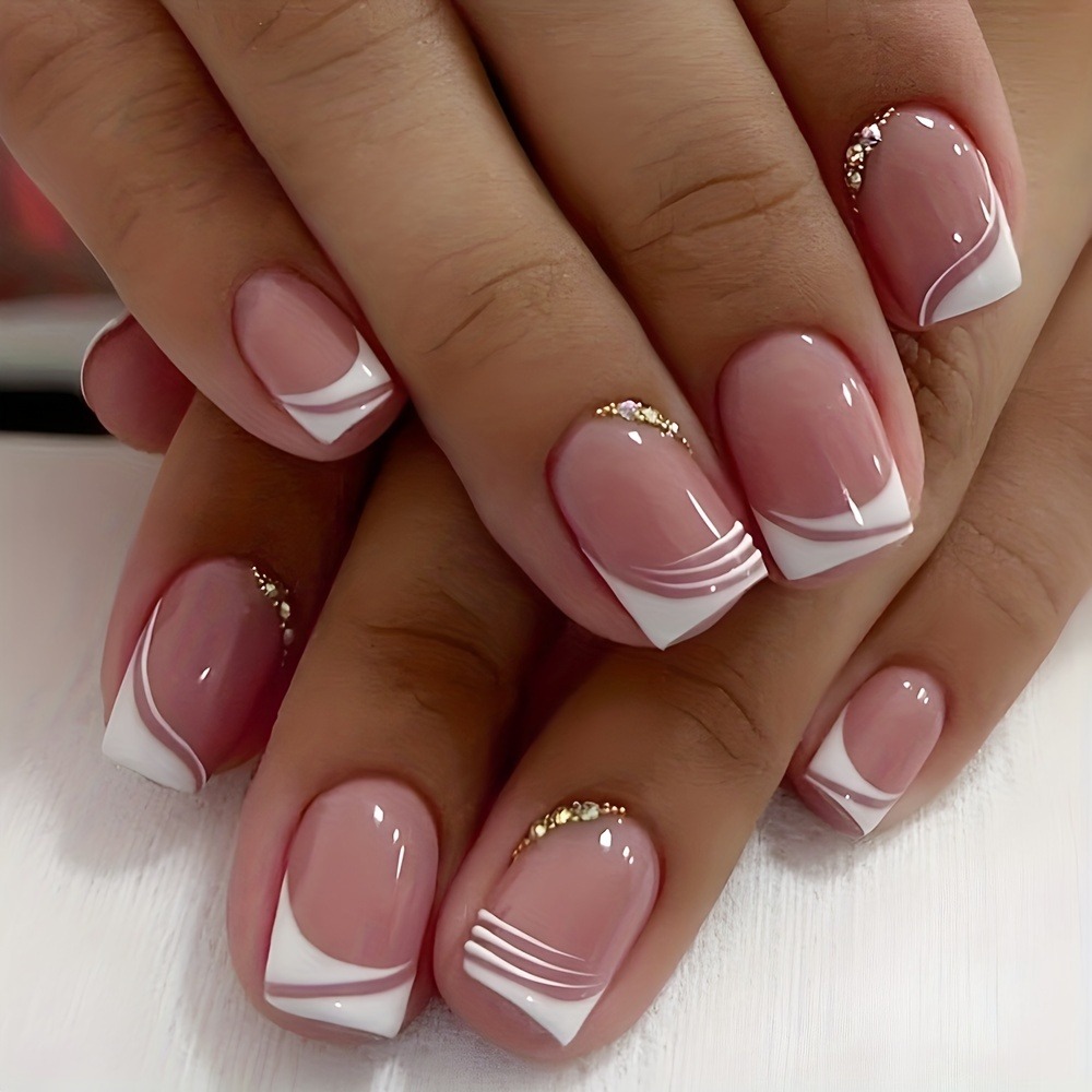 Photography Tips - 24Pcs French Tip Handmade Press On