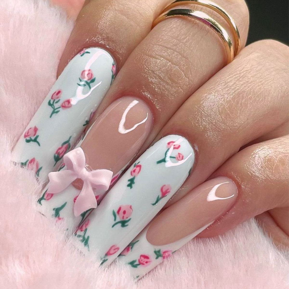Photography Tips - Long Tubular False Nails with Bow