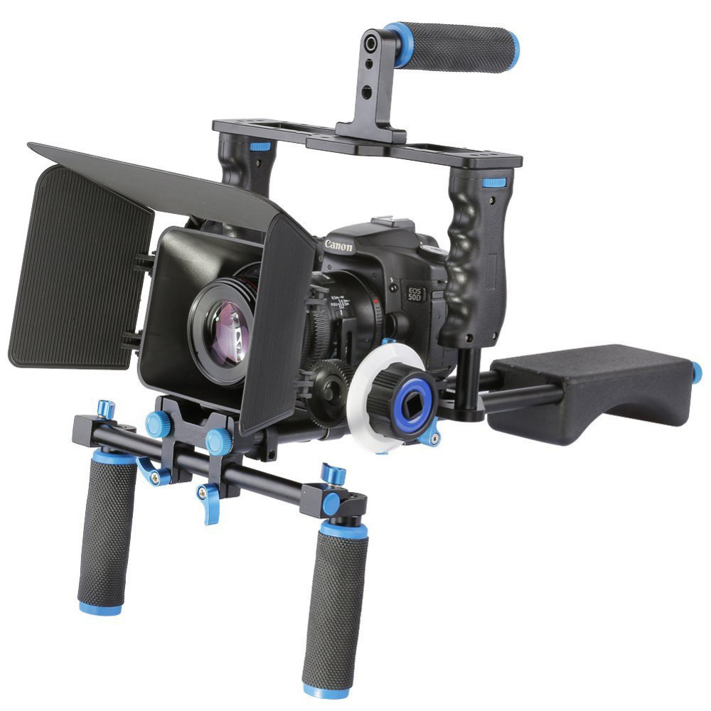Camera Cage Rig - Handle DSLR Stabilizer Camera Cage Mount
