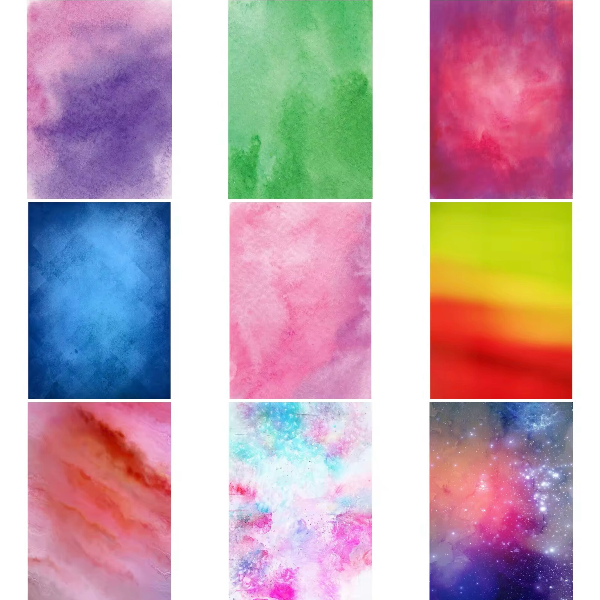 Photography Composition - Retro watercolor art theme photography backdrop
