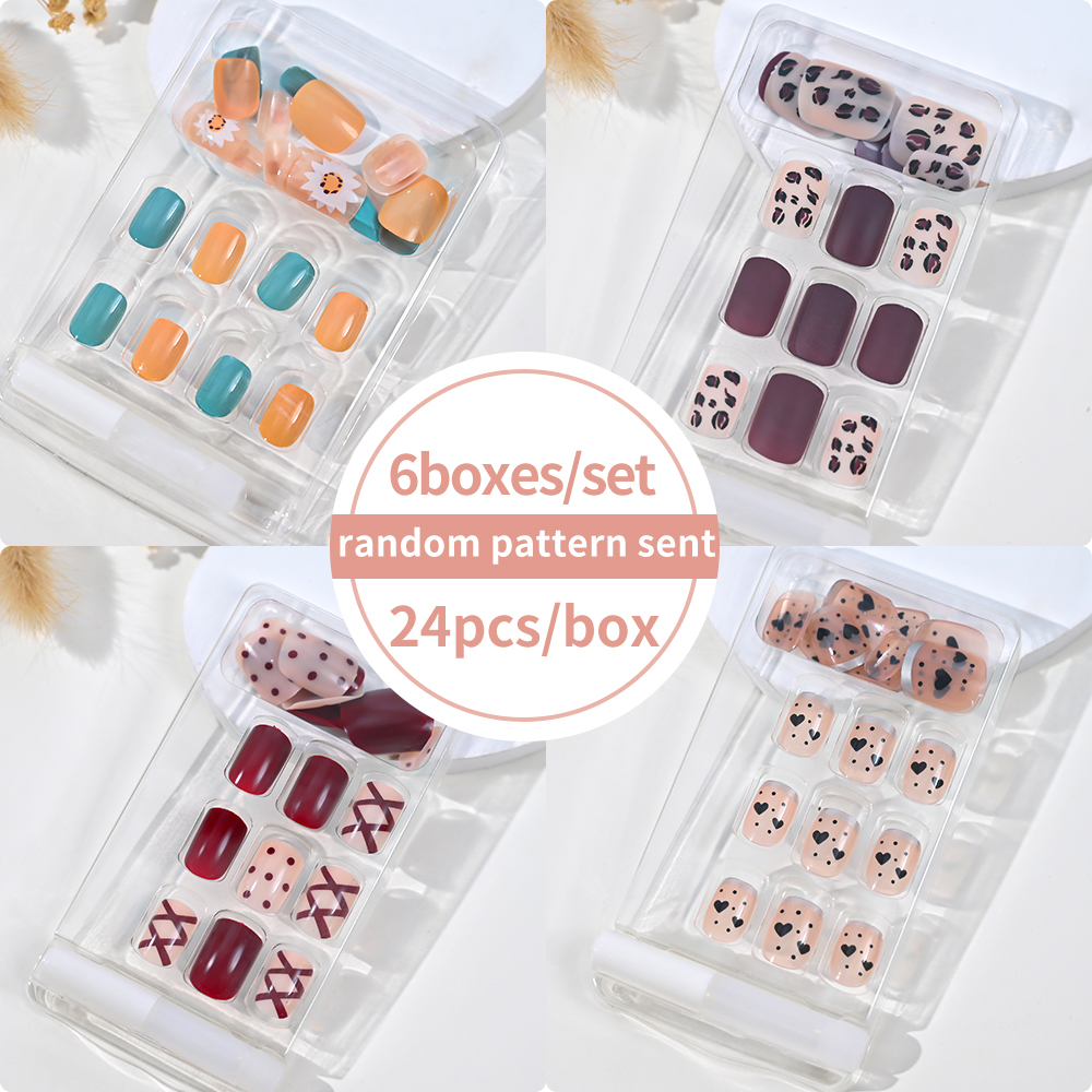 6Boxes/Set Short Square Fake N - Photography Tips recension och pris