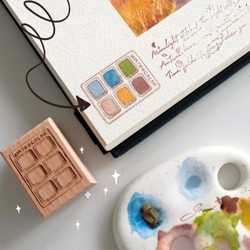 6 Grid Watercolor Color Card W - Color Checker Card recension och pris