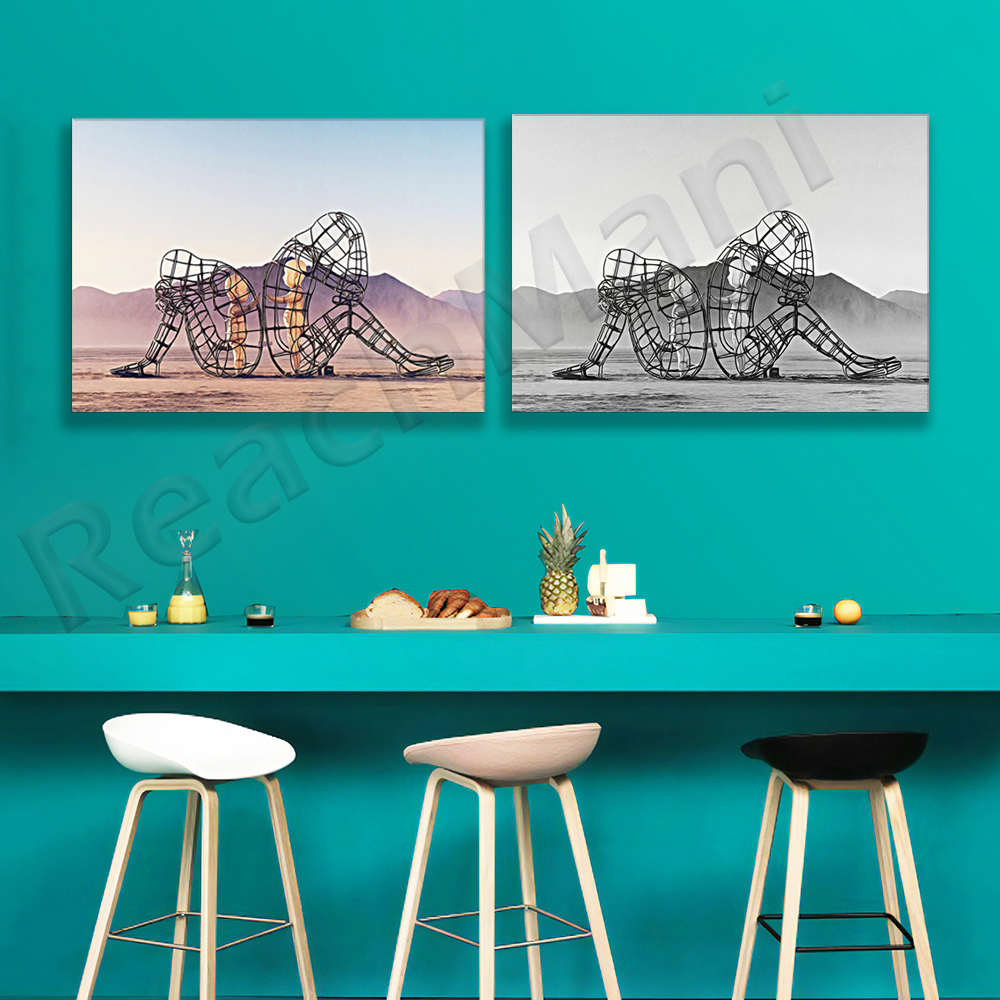 Burning Man sculpture photogra - Photography Of A Man recension och pris