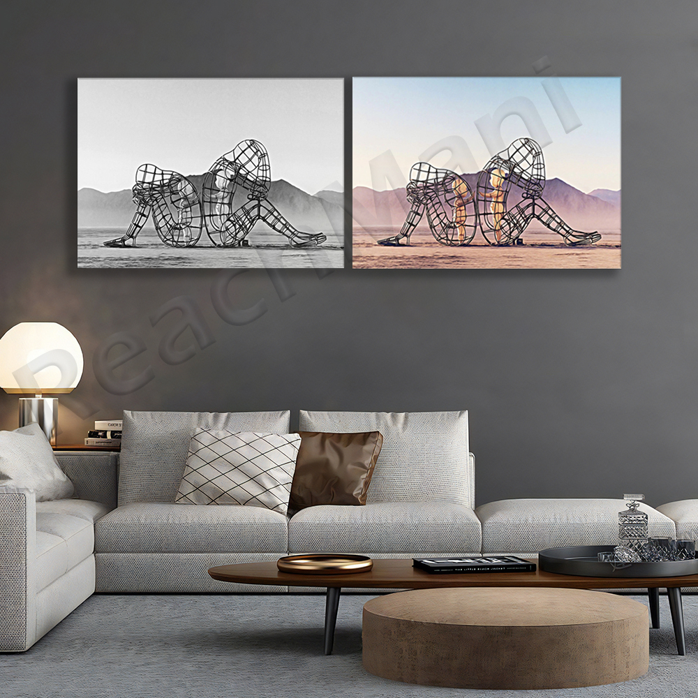 Burning Man sculpture photogra - Photography Of A Man recension och pris