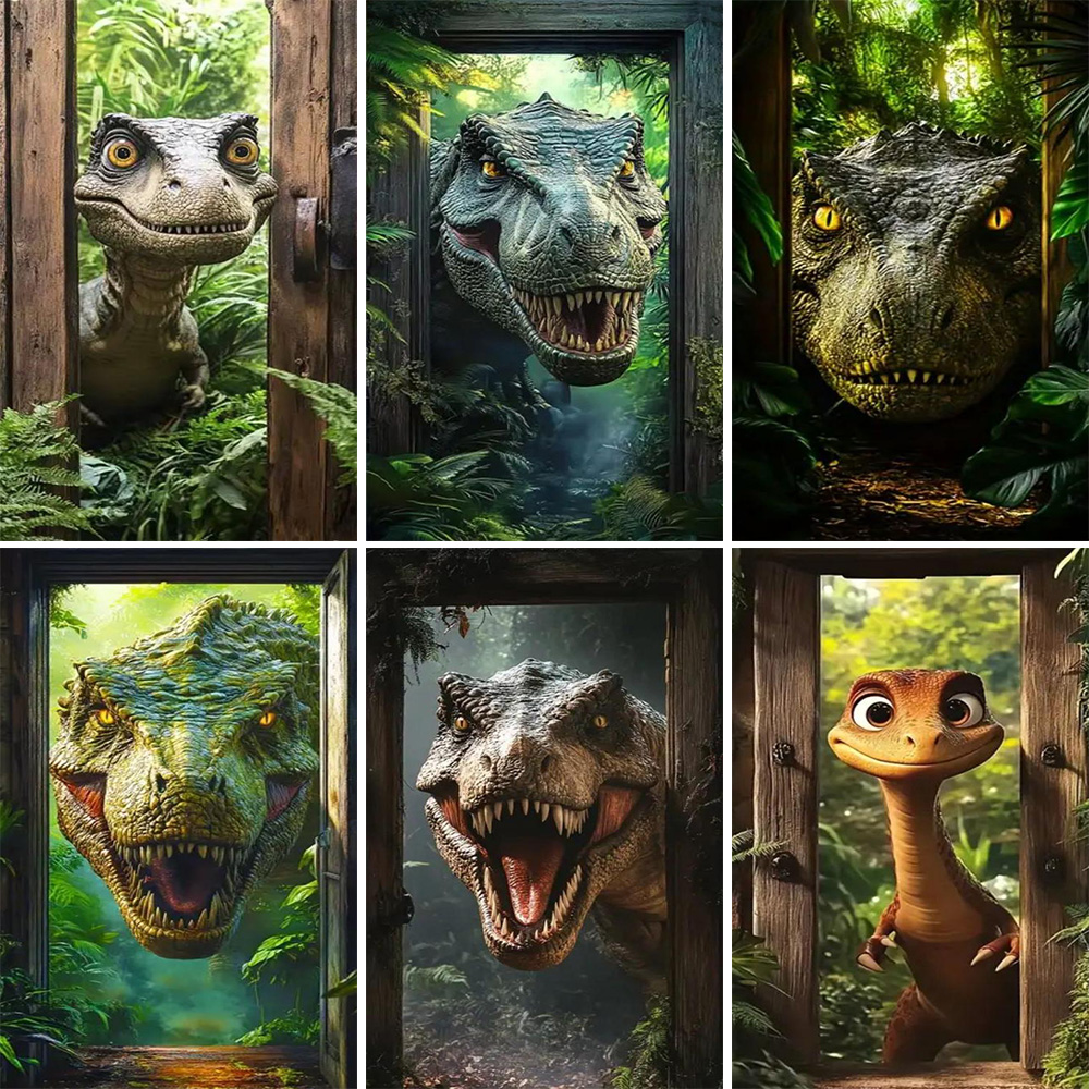 Ancient Dinosaur Theme Decorat - Photography Composition recension och pris