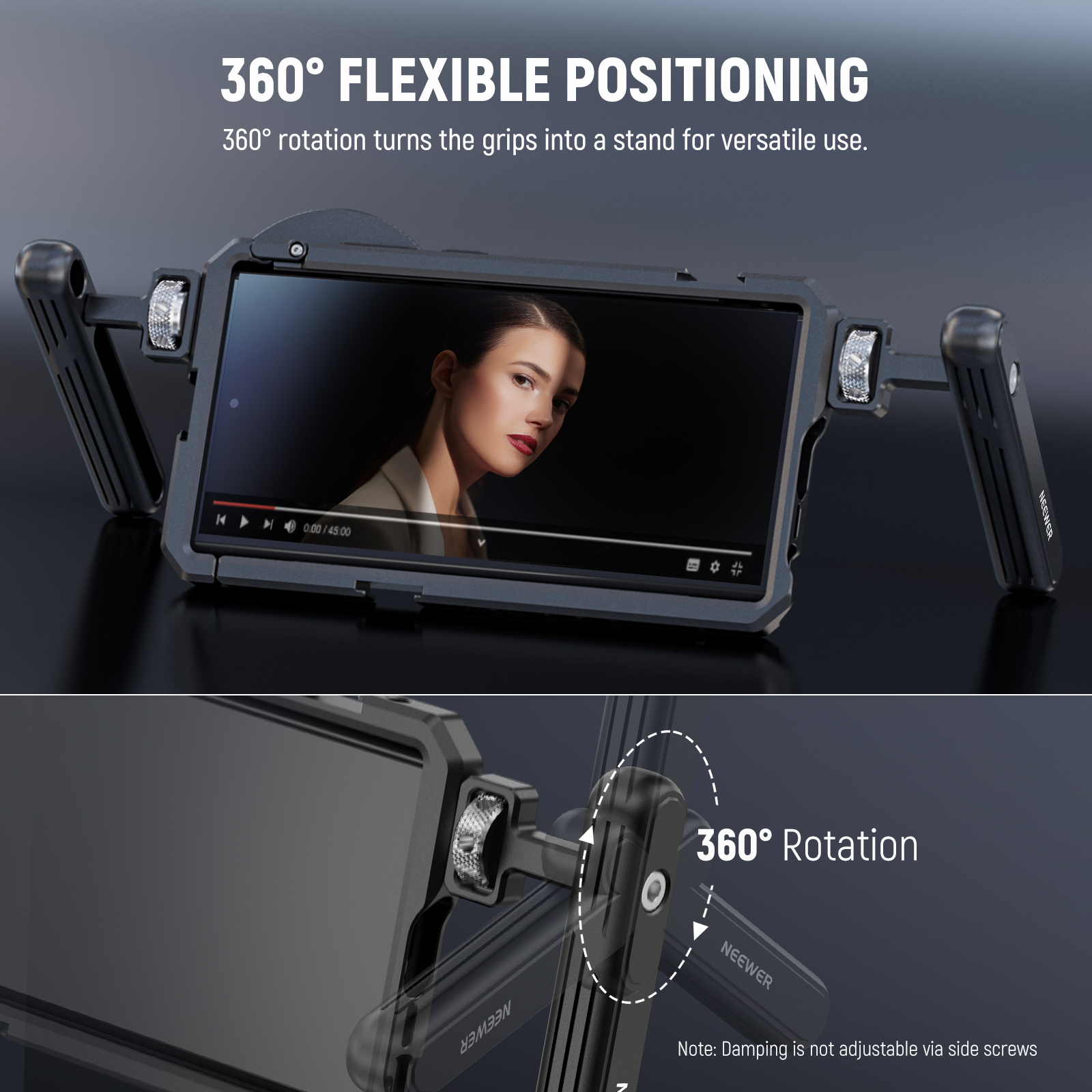 NEEWER 2PACK Rotatable Side Ha - Camera Cage Rig recension och pris