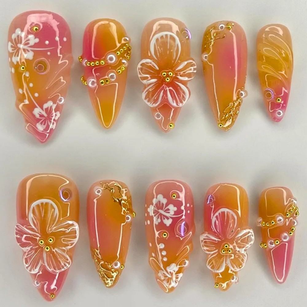 24Pcs Pink Gradient Almond Fak - Photography Tips recension och pris