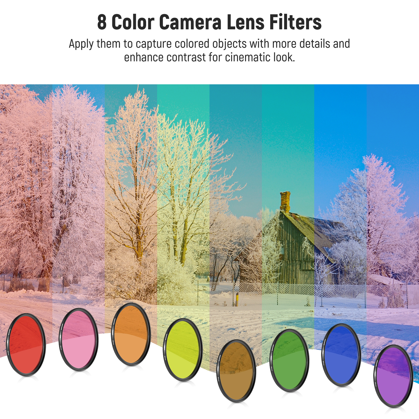 NEEWER 9PCS Full Color Lens Fi - Photography Yellow Filter recension och pris