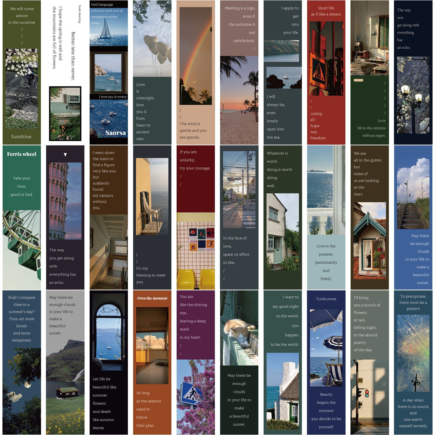 30Pcs/Set Vintage Scenery Book - Photography Quotes Inspirational recension och pris