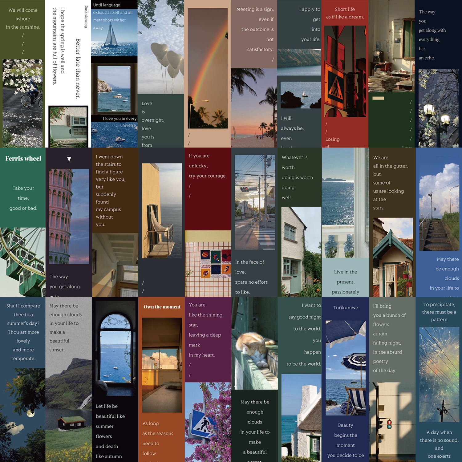 30Pcs/Set Vintage Scenery Book - Photography Quotes Inspirational recension och pris
