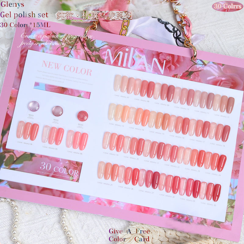 Glenys 30 color nail polish ge - Color Checker Card recension och pris
