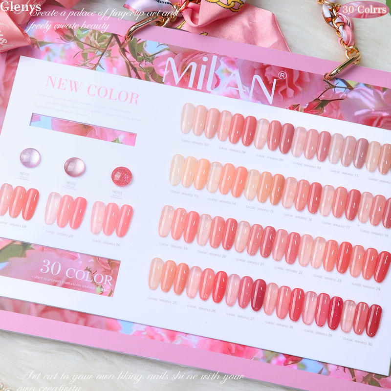 Glenys 30 color nail polish ge - Color Checker Card recension och pris