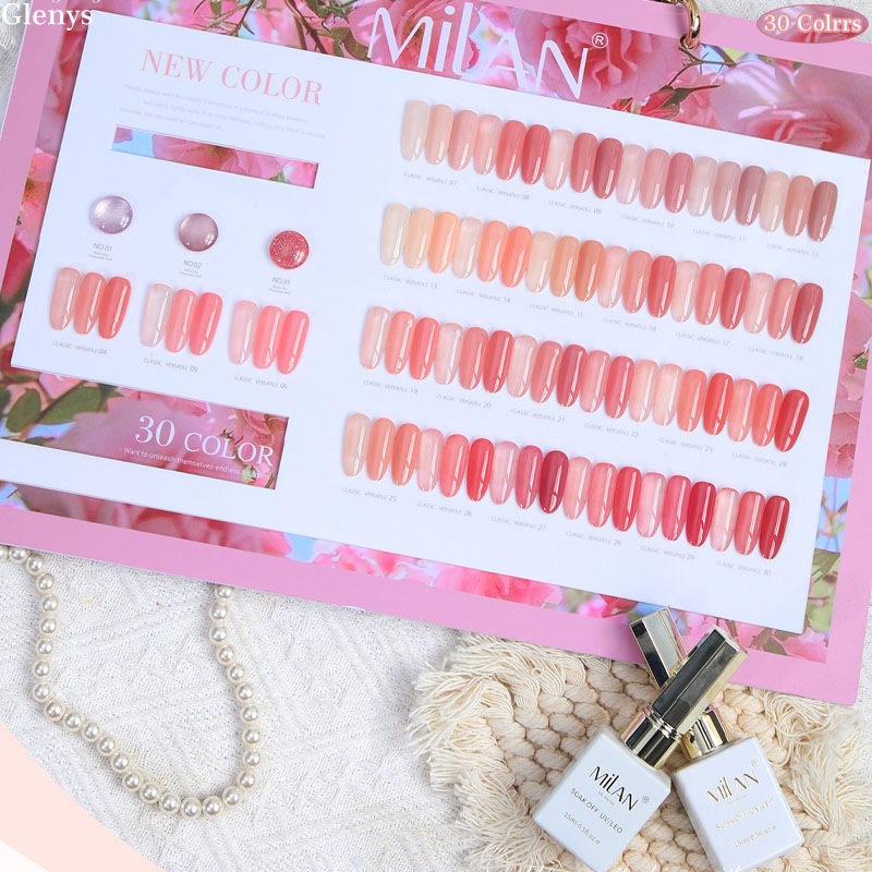 Glenys 30 color nail polish ge - Color Checker Card recension och pris