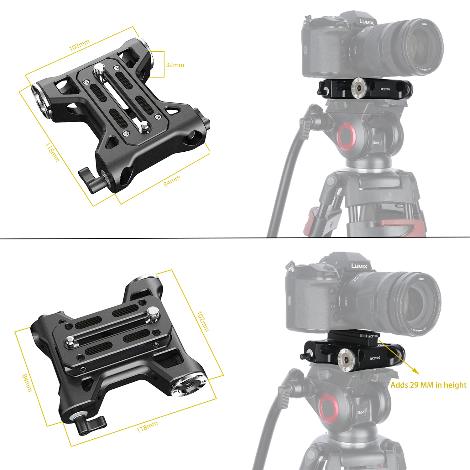 NICEYRIG Camera Baseplate with - Camera Cage Rig recension och pris