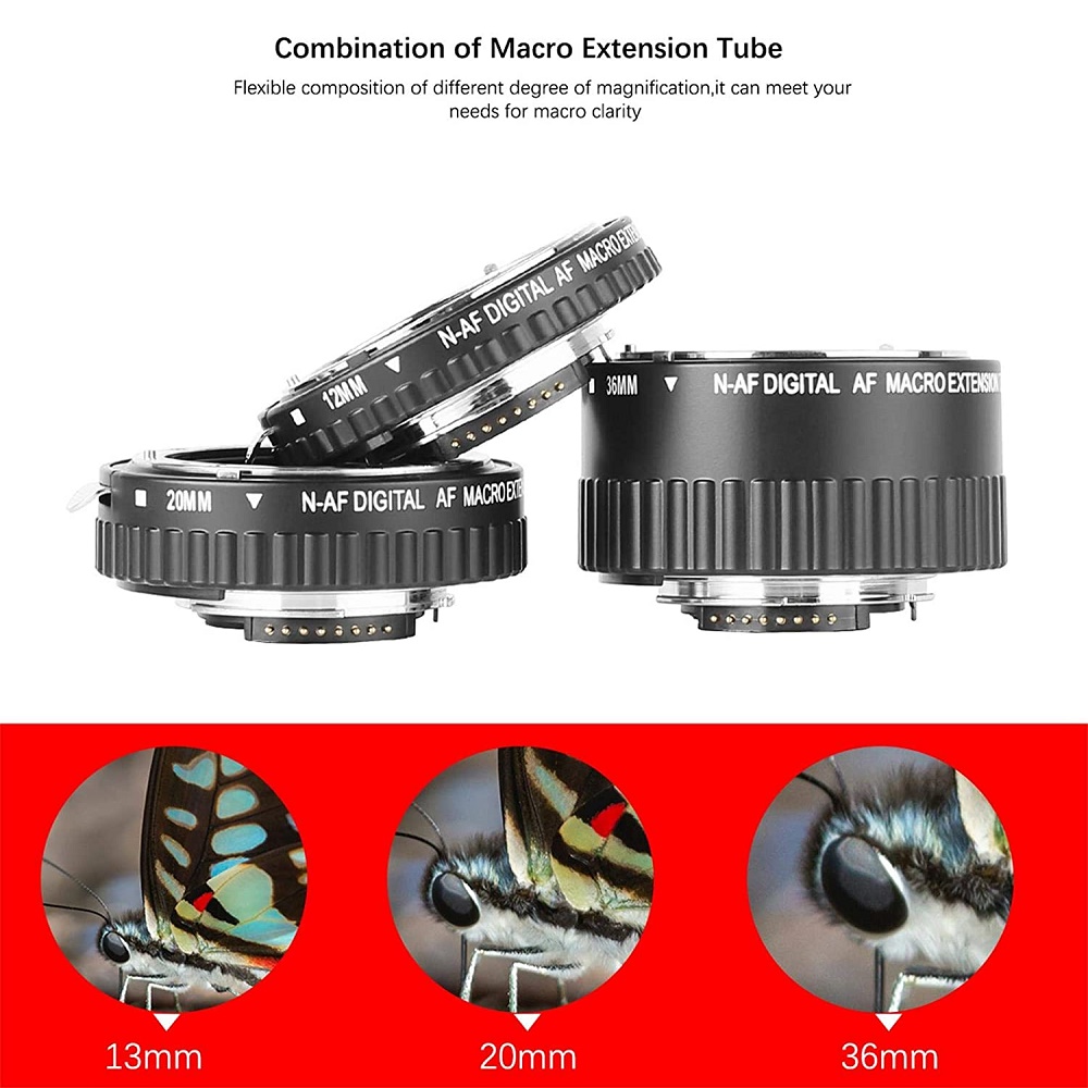 Meike Electronic Auto Foucs Ma - Macro Extension Tube recension och pris