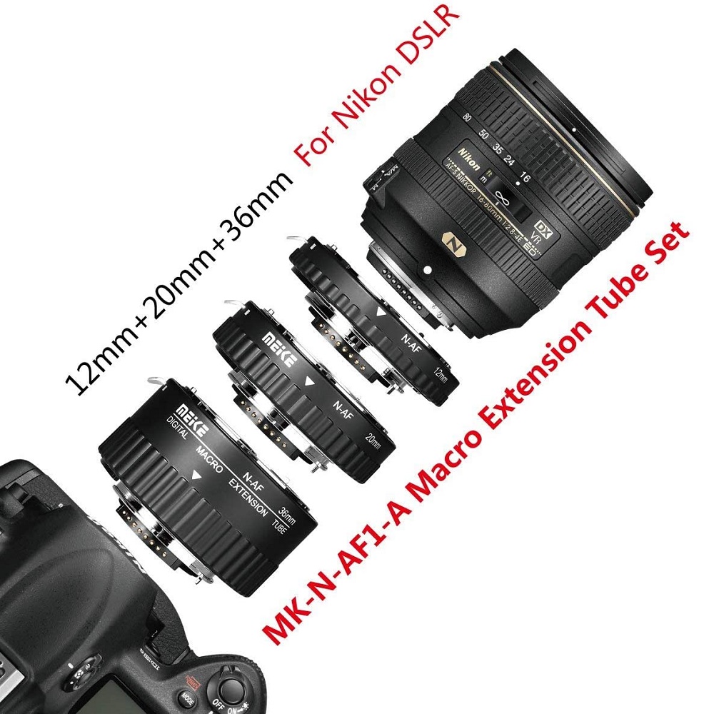 Meike Electronic Auto Foucs Ma - Macro Extension Tube recension och pris