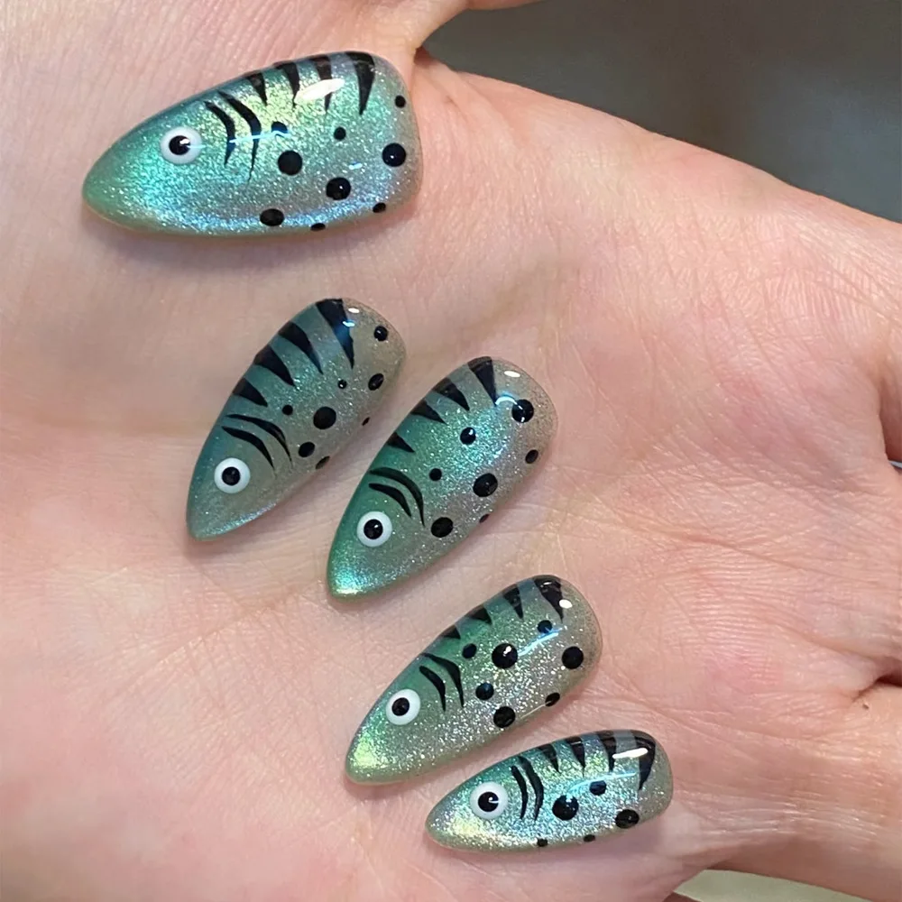 French Tip Press on Nails Long - Photography Tips recension och pris