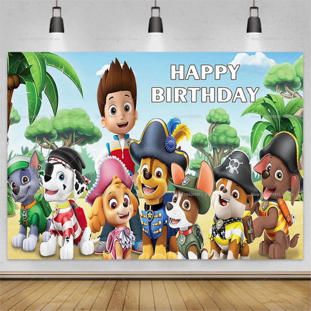 Paw Patrol Backdrop Party Deco - Photography Composition recension och pris